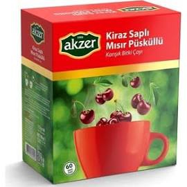 AKZER - KİRAZ SAPLI & MISIR PÜSKÜLLÜ 60 POŞET